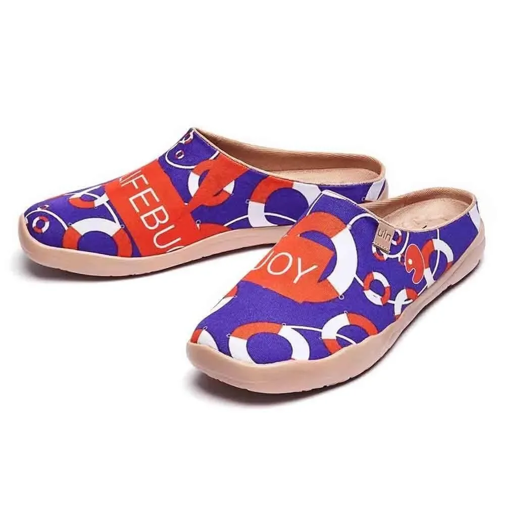 UIN Men's Slipper Mules Walking Casual Travel Shoes (Lifebuoy Slipper) New No Bo